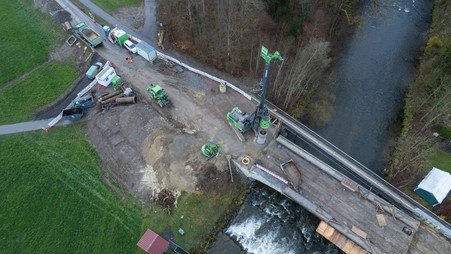 Wangen, B32 Ersatzneubau Brücke Herfatz